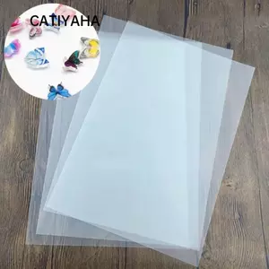 CATIYAHA 10 Cái Phim Co Nhiệt, Tấm Nhựa Thu Nhỏ Trong Suốt Vui Vẻ, Giấy Phim Nghệ Thuật Thu Nhỏ DIY Cho Đồ Dùng Handmade Làm Tiệc Deco