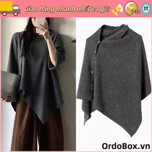 ORDOBOX Dệt Kim Dày Ấm Poncho, Khăn Choàng Pashmina Dày Không Đều, Ấm Áp Thường Ngày Có Nút Áo Len Khăn Choàng Khăn Mùa Thu Đông