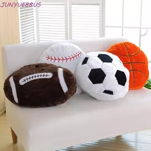 JUNYUE88US Mô Phỏng Bóng Gối Bóng Đá Bóng Chày Sáng Tạo Ném Gối Ngủ Gối Đồ Chơi Trẻ Em Trang Trí Nhà Trang Trí Phòng Khách Đồ Chơi Nhồi Bông
