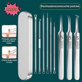 ⚡12h⚡[PNPIA] Bộ Nặn Mụn 8 Món / Đèn led Gắn nhíp / Gương Nặn Mụn VN