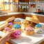 8.5cm Chảy Lấp Lánh Baozi Squishy Đồ Chơi Có Hộp Hấp Bền Chống Rò Rỉ TPR Bóng Căng Thẳng Cho Văn Phòng Tại Nhà Lớp Học