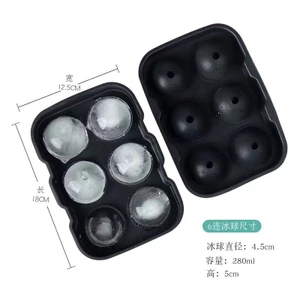 4 Ngăn 6 Ngăn Tròn Đá Bóng Khuôn Whisky Hộp Đá Silicon Sáng Tạo Làm Đá Nhanh Lạnh Khay Đá Hình Cầu26052110