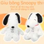Snoopy Thở ánh Sáng Phát Sáng – Đồ Chơi Lông Bông, Chất Liệu Nhung Cao Cấp Dễ Làm Sạch, Bạn đồng Hành đi Ngủ Cùng Bé