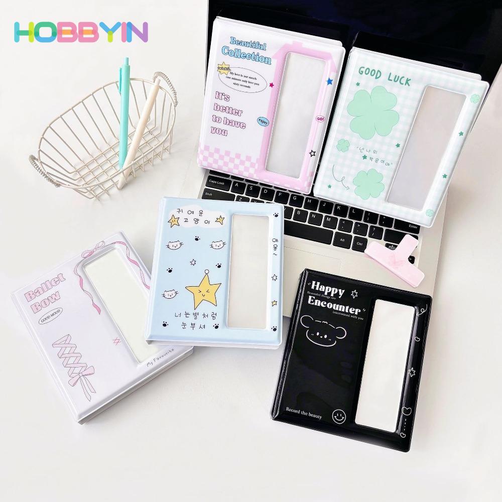 Album Ảnh HOBBYIN, Hộp Đựng Ảnh PVC Photocard, Bộ Sưu Tập Photocard Sách Dung Tích Lớn 60 Túi Thẻ Thần Tượng Thu Thập Sách Quà Tặng Sáng Tạo