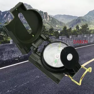 La bàn ngoài trời DARON, La bàn chuyên nghiệp chống nước xây dựng bằng kim loại, Ống kính gấp cao cấp Thiết kế thấu kính di động La bàn cắm trại
