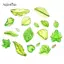 AqToCna 10-100 Chiếc Lá Acrylic Xanh Quyến Rũ Lá Hạt Mặt Dây Cho Diy Nelace Vòng Tay Bông Tai Trang Sức Làm Thủ Công Thủ Công AqToCna