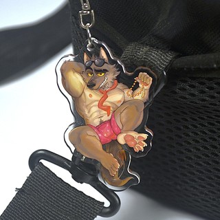 Furry Mr.WOLF - The Bad Guys - Mica Plastic 6cm Keychain