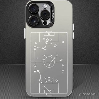 Ốp Điện Thoại Mới Chiến Thuật Bóng Đá Sáng Tạo Thích Hợp Cho iPhone 17 16 15 promax 17pro 16pro 15plus 11promax 11 12 13 14 pro max 14plus xr xs Vỏ Bảo Vệ Chống Sốc
