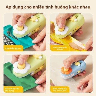 Mini Sealer Hộ Gia Đình Nhỏ Áp Lực Tay Nhựa Sealer Snack Túi Nhựa Sealer Bảo Quản Thực Phẩm Niêm Phong Kẹp