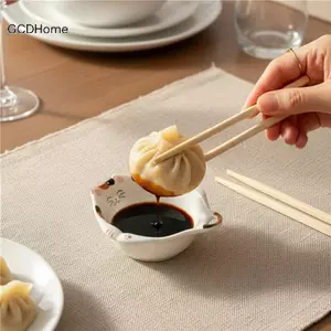 GCDHome Cat Series Đĩa Gia Vị Hộ Gia Đình Đĩa Gốm Lẩu Nhúng Đĩa Nước Tương Và Giấm Đĩa Sna Dễ Thương Tấm HOT