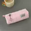 CANAMEK Khăn Hồng Cuộn Hộp Đựng Bút Chì Kawaii Mềm Bút Bảo Quản Túi Đựng Mỹ Phẩm Hoạt Hình Dung Tích Lớn Sinh Viên Văn Phòng Phẩm Đồ Dùng Học Tập CSF
