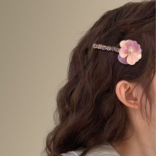 Kẹp tóc hoa ngọc trai hồng Hàn Quốc Kẹp tóc nữ Nổ