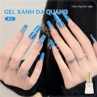 Miss Gooey Sơn móng tay dạng gel phát sáng trong bóng tối mùa hè 2026 mới Thời thượng và lấp lánh