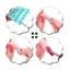 FAVORITEGOODS Bàn tay hình nộm, Mô hình thực hành nghệ thuật linh hoạt Bàn tay thực hành móng tay, Kỹ năng dành cho người mới bắt đầu Học tập mô hình làm móng tay có thể uốn cong Huấn luyện kỹ năng thẩm mỹ viện tay