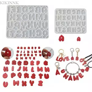 KIKIN Chắc Chắn Silicone Bảng Chữ Cái Đồ Trang Trí Khuôn Phụ Kiện Độc Đáo Làm Khuôn Cho Trang Sức Tùy Chỉnh Và Trang Trí