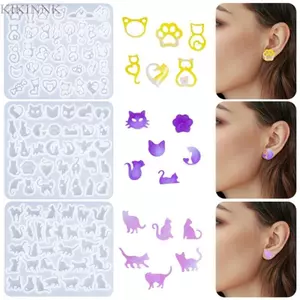Khuôn bông tai mèo đa năng KIKIN để cá nhân hóa đồ dùng dự án trang sức