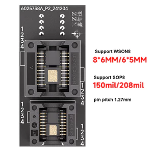 XZZ Universal 4 TRONG 1 BIOS Burn Adapter Ổ Cắm BIOS Burning Seat Universal Patch 6x8 5x6MM Hỗ Trợ WSON8 SOP8 Ổ Cắm