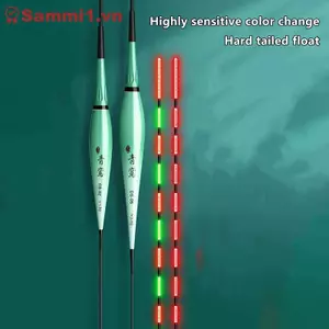 ZK Highly Sensitive Color-Changing Fish Float Hardtail Day Night Bite Indicator Drift VN