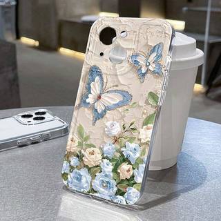 Ốp Lưng Cho Infinix Tecno Pova 2 3 4 5 6 Pro 7 Camon 40 Pro 5G POP 5 LTE Vỏ Điện Thoại Bướm Hồng Và Tím Hoa Tulip Silicon Dễ Thương Trong Suốt Họa Tiết TPU Mềm Trong Suốt
