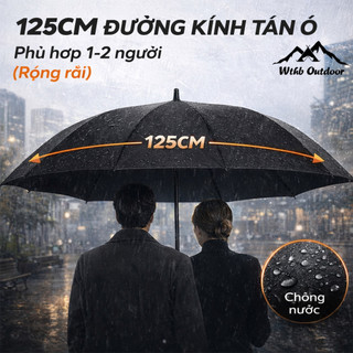 Ô dù tự động xếp gọn - Dù gấp chống nắng UPF50+ khung gia cố chống gió cỡ lớn