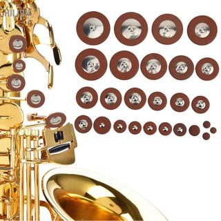 hilivn 26 chiếc Bộ thay thế miếng đệm da Sax đa kích thước Phụ kiện Saxophone Alto