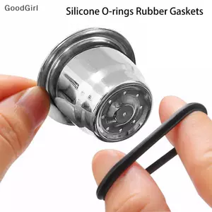 10 Vòng chữ O silicon mềm cấp thực phẩm Vòng đệm cao su cho cà phê bằng thép không gỉ Nespresso Viên nang có thể nạp lại Cốc cơ thể VN