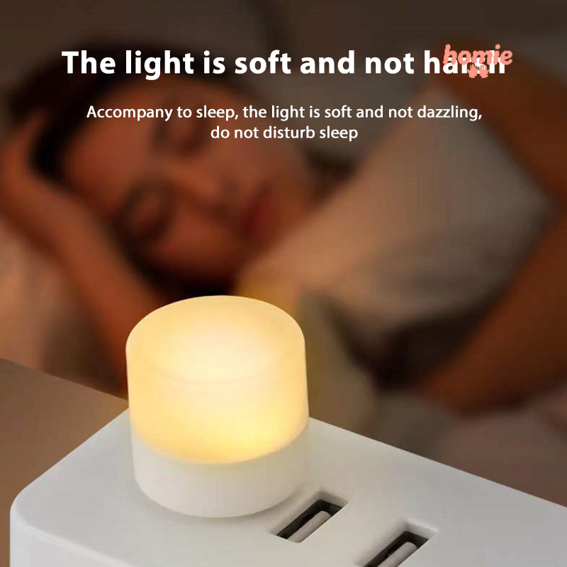 Đèn cắm USB, đèn sạc pin dự phòng cho máy tính, đèn LED bảo vệ mắt, đèn đọc sách, đèn ngủ nhỏ hình tròn.