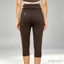 MAPLEPOET-Quần Capri dành cho nữ Thắt lưng thun cạp thấp Slim Fit Quần crop co giãn có thắt lưng