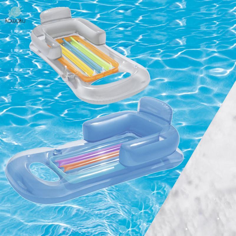 Giường nổi bơm hơi nhiều màu Bể bơi Lounger Võng nước cho kỳ nghỉ bơi lội mùa hè