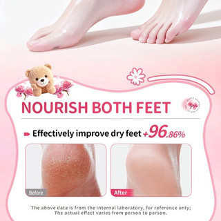 Mặt nạ chân tẩy tế bào chết, dưỡng ẩm sâu, loại bỏ vết chai, làm trắng, phục hồi gót chân