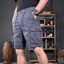 Quần short chở hàng rời nhiều túi dành cho nam, quần short năm điểm thẳng thể thao mùa hè