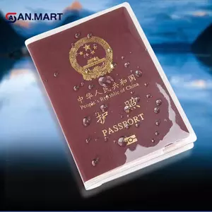 AN.MART Vỏ hộ chiếu trong suốt trên túi đựng tài liệu chống nước Tay bảo vệ hộ chiếu VN