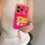 Ốp Cho iPhone 17PM 16 Pro Max 15 IMD Craft Tóc Vàng YUY Girl Hoạt Hình Chống Sốc TPU Mềm Chống Trầy Xước Chống Bụi Bẩn Vỏ Điện Thoại Có Mặt Dây Chuyền Hoa Ngôi Sao Chống Mất