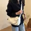 Túi đeo chéo nữ PYCOU, Túi một vai đa năng bằng Nylon, Thiết kế thích hợp Túi xô nhẹ đơn giản Đi chơi thông thường