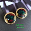 Omara Tinh Tế Đỏ Nhỏ Giọt Men Series Tình Yêu Chấm Bi Màu Phù Hợp Với Hình Học Bạc 925 Bông Tai Kim Bông Tai Bông Tai B95 INOR