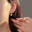 Hợp Thời Trang Tính Khí Vòng Hoa Bạc Kim Bông Tai Nữ Nàng Tiên Cá Bông Tai Đơn Giản Phù Hợp Với Bông Tai U10L