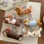 HFTOY Kawaii Chó Dachshund Sang Trọng Móc Khóa Hoạt Hình Con Chó Con Nhồi Bông Móc Khóa Dễ Thương Móc Khóa Mặt Dây Chuyền Túi Treo Trang Trí Quà Tặng Cặp Đôi ~