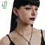 Vòng thép không gỉ Gothic Spike Xuyên Bông tai Dangle dài Handmade Punk Y2k Chainmail Đinh tán thả bông tai Ro Trang sức
