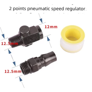 Van điều chỉnh khí nén Điều chỉnh tốc độ Công tắc lô khí Công tắc đa năng 360 độ 20PM Điều trị cứng