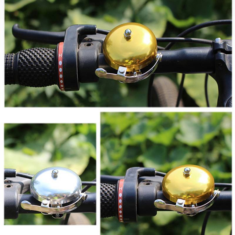 JINHF Xe Đạp Retro Chuông Giải Trí Xe Đạp Mặt Số Chuông Nhôm Bạc Vàng Cà Phê Nâu Chuông Xe Đạp Chuông Xe Đạp HOT