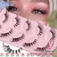 EBINLANDS Lông Mi Giả Handmade Nữ Làm Đẹp Đáng Yêu Khối Lượng Mắt