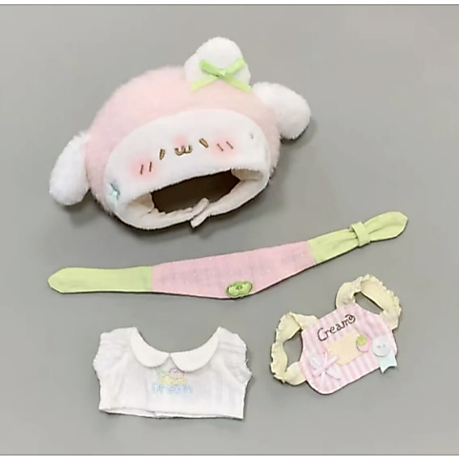 Quần áo trẻ em 10cm < Dâu Bunny Baker} Búp bê Cotton Thay thế búp bê dễ thương Siêu dễ thương Giá rẻ