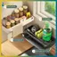 BVY Không Rỉ Bọt Biển Nhà Bếp Sấy Ra Bồn Rửa Caddy Cho Xà Phòng Đĩa Có Thanh Đựng Khăn Phòng Tắm.