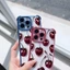 Dành Cho Honor 500 400 200 Smart X9C X9D X8D X7D X6D 600 400 Lite Pro Red Cherry Bow Vỏ Điện Thoại Trong Suốt Chống Sốc Mềm Dễ Thương