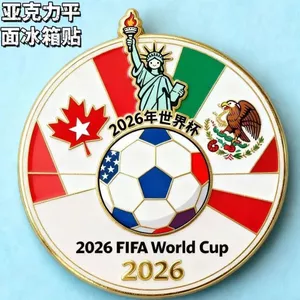2026 World Cup Acrylic Kỷ Niệm Tủ Lạnh Từ Tính Sáng Tạo Trang Trí Nhà Cửa Lối Vào Trang Trí Nhà Cửa Tiếp Liệu 26.3.22