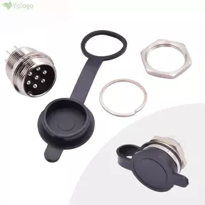 Nắp chống bụi YOLOGO GX12 GX16 GX20, Vỏ ổ cắm tròn hàng không nhẹ chống nước, Vỏ đầu nối cáp hàn chống rò rỉ cao su GX12 GX16 GX20