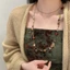 Phong Cách Dân Tộc Retro Tua Rua Vòng Cổ Nữ Bohemian Dài Nhiều Lớp Màu Áo Len Dây Xích Niche Phù Hợp Với Xương Đòn Dây Xích