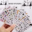 Halloween Nail Art Water Transfer Sticker 12 tờ để trang trí móng tay DIY