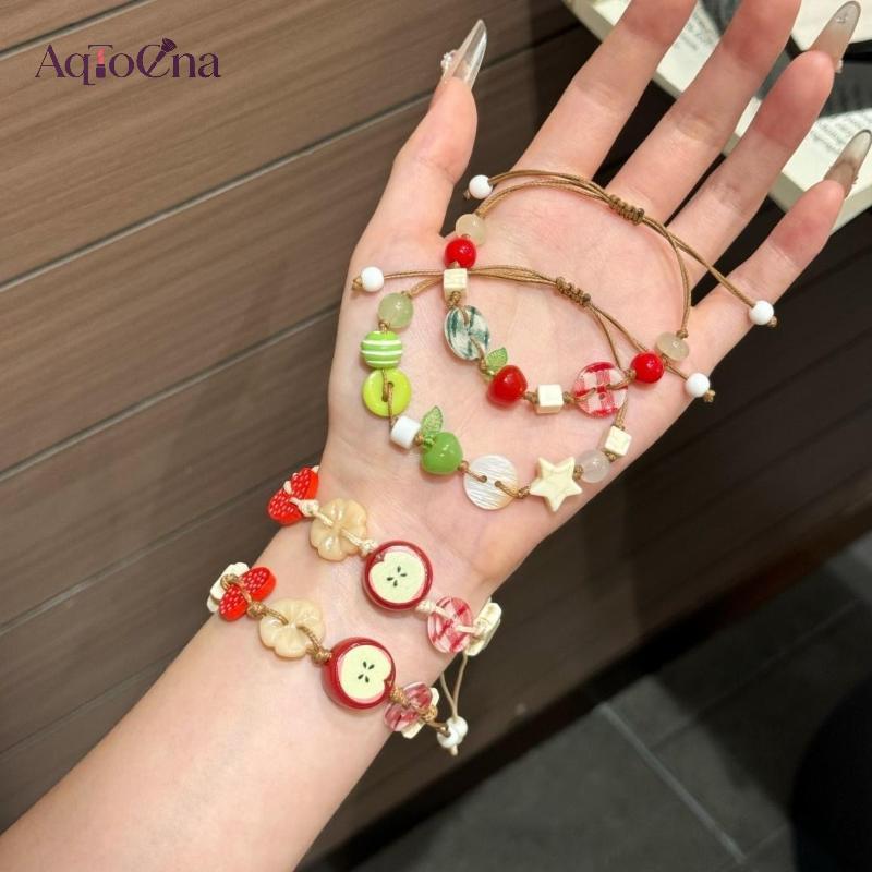 Vòng tay bé gái dây nâu AqToCna có thiết kế hoàn hảo để kỷ niệm sinh nhật và các bữa tiệc AqToCna