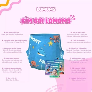 Bỉm Quần Bơi LOMOMS Swimming Paint Gói 3 miếng cho bé thỏa sức vui chơi bơi lội